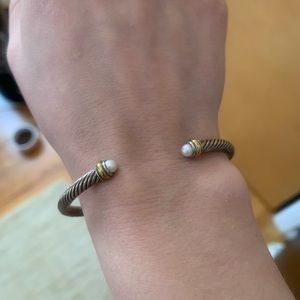 David Yurman Classic Cable Pearl Bracelet